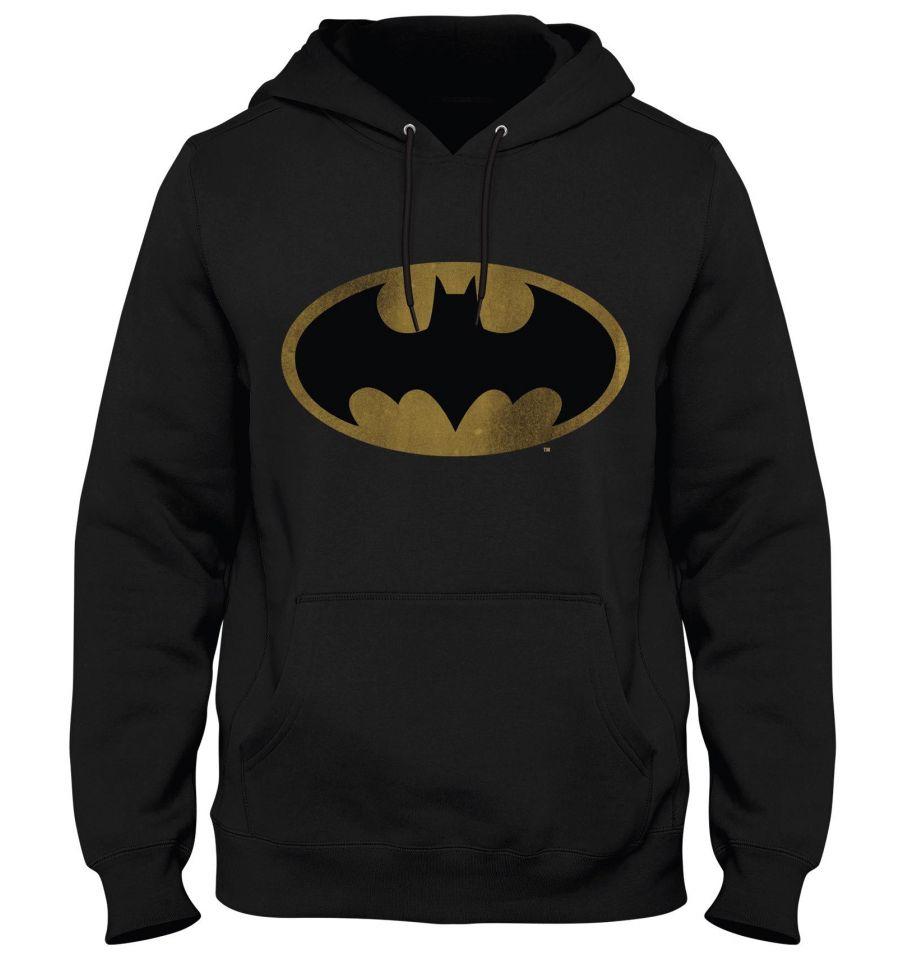 Sweat Batman - Homme - DC Comics - Logo Vintage - S, Noir