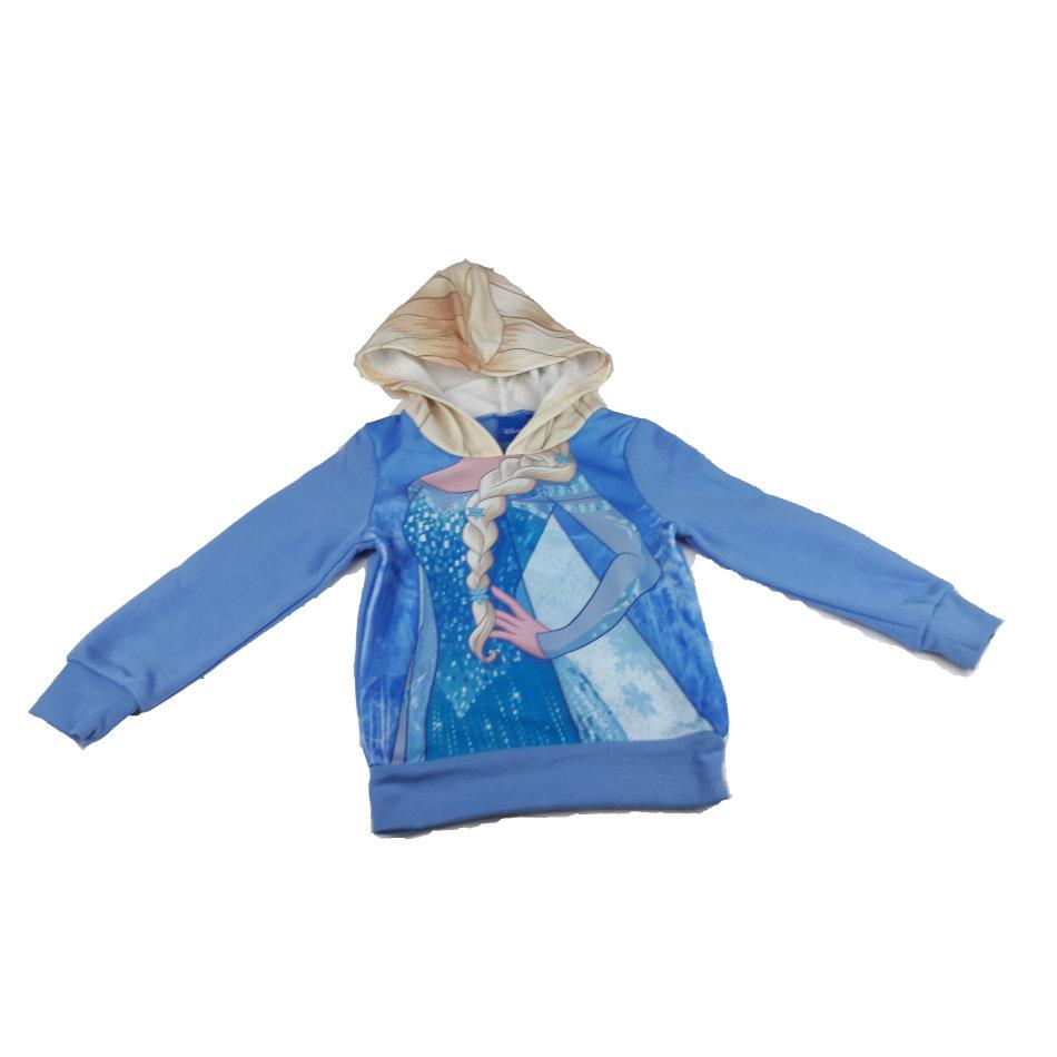 Sweat La Reine des Neiges - Enfant - Disney - Elsa Style - 8 ans, Bleu