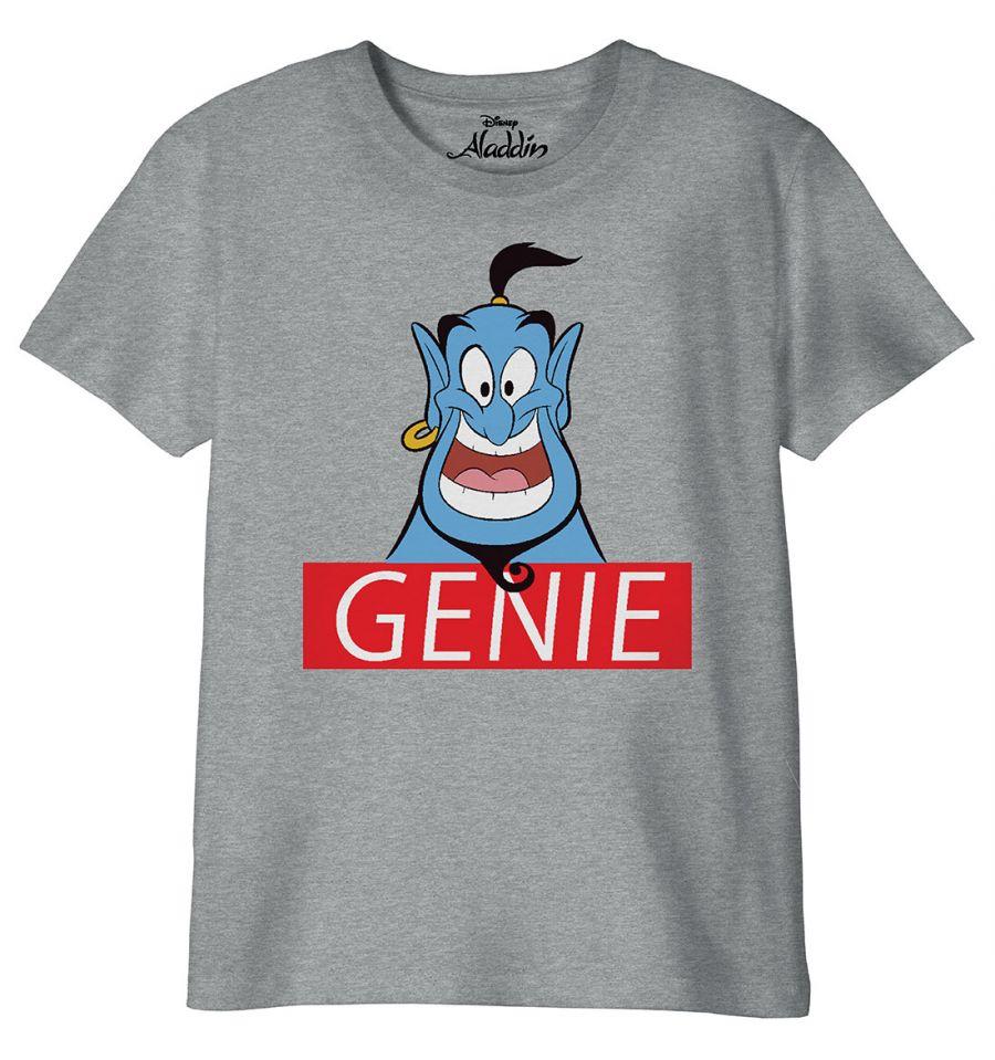 T-Shirt Aladdin - Enfant - Disney - Génie - 3 ans, Gris chiné