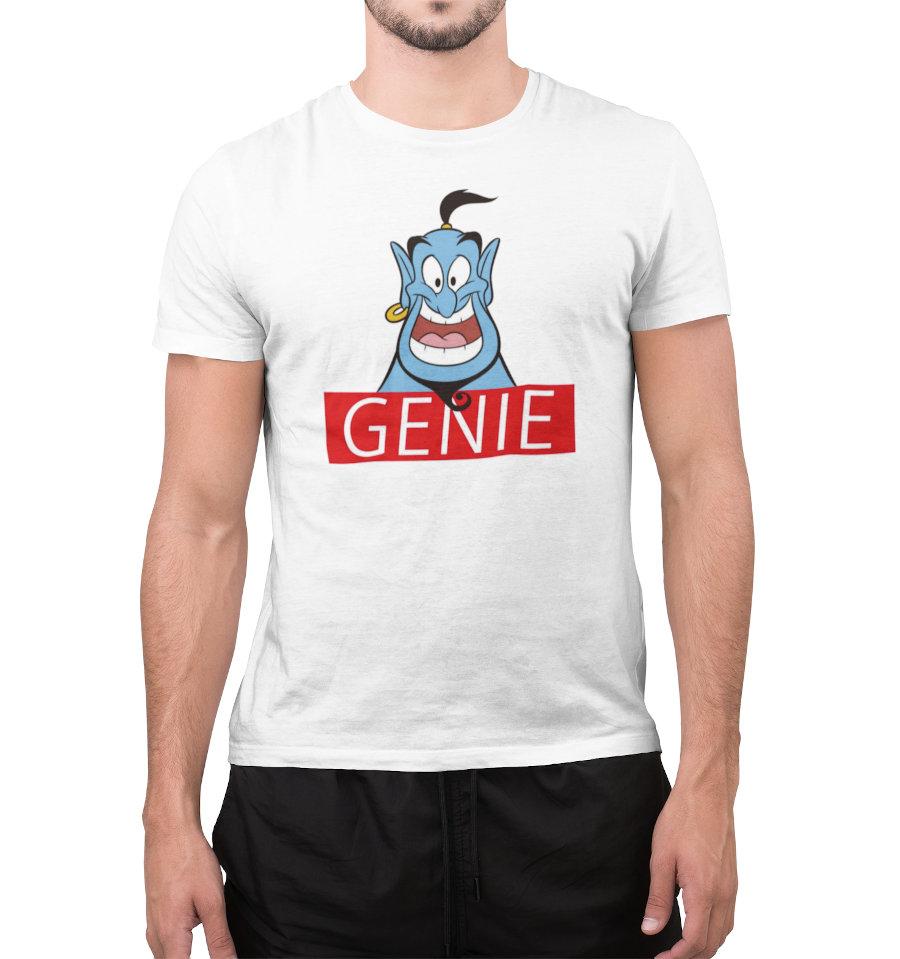T-Shirt Aladdin - Homme - Disney - Génie - S, Blanc