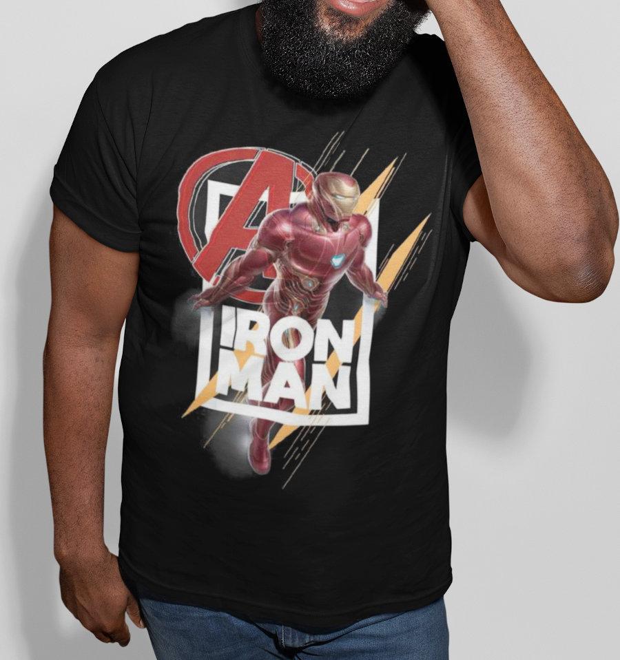 T-Shirt Iron Man - Avengers Endgame - Homme - Marvel - S, Noir
