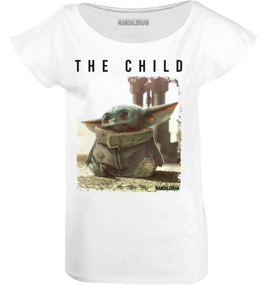 T-Shirt Baby Yoda - Star Wars - Femme - The Child - S, Blanc