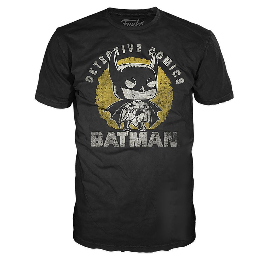 T-Shirt Pop! Batman - DC Comics - S, Noir