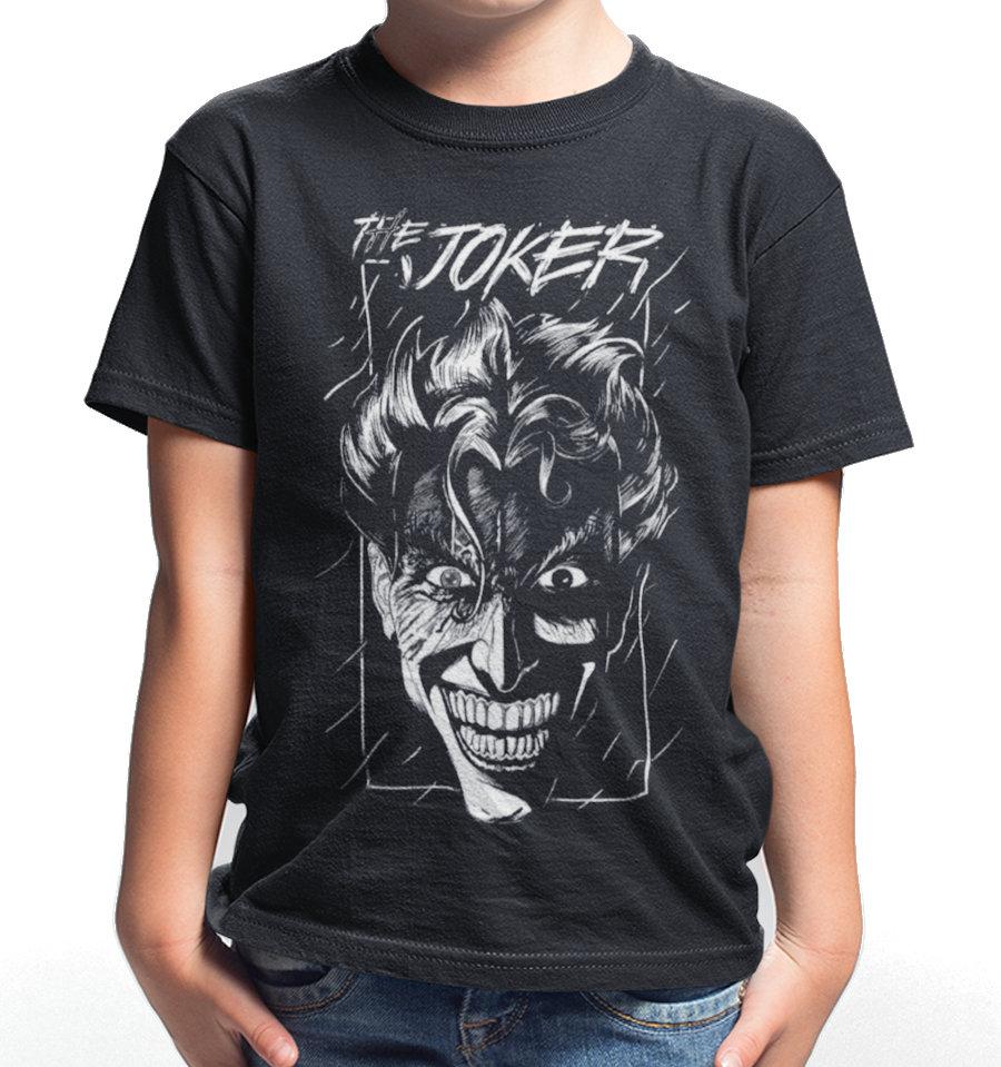T-Shirt Le Joker - Enfant - DC Comics - Joker In The Rain - 6 ans, Noir