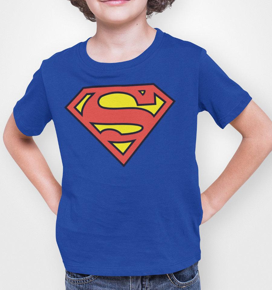 T-Shirt Superman - Enfant - DC Comics - Logo Classic - 6 ans, Cobalt