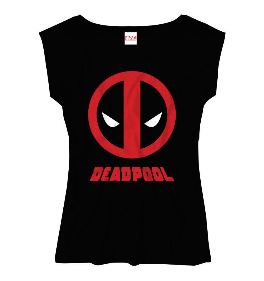 T-Shirt Deadpool - Femme - Marvel - S, Noir