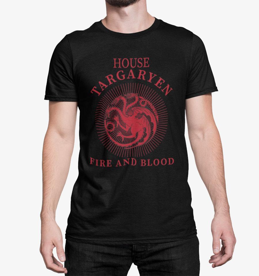 T-Shirt Targaryen - Game of Thrones - Homme - S, Noir