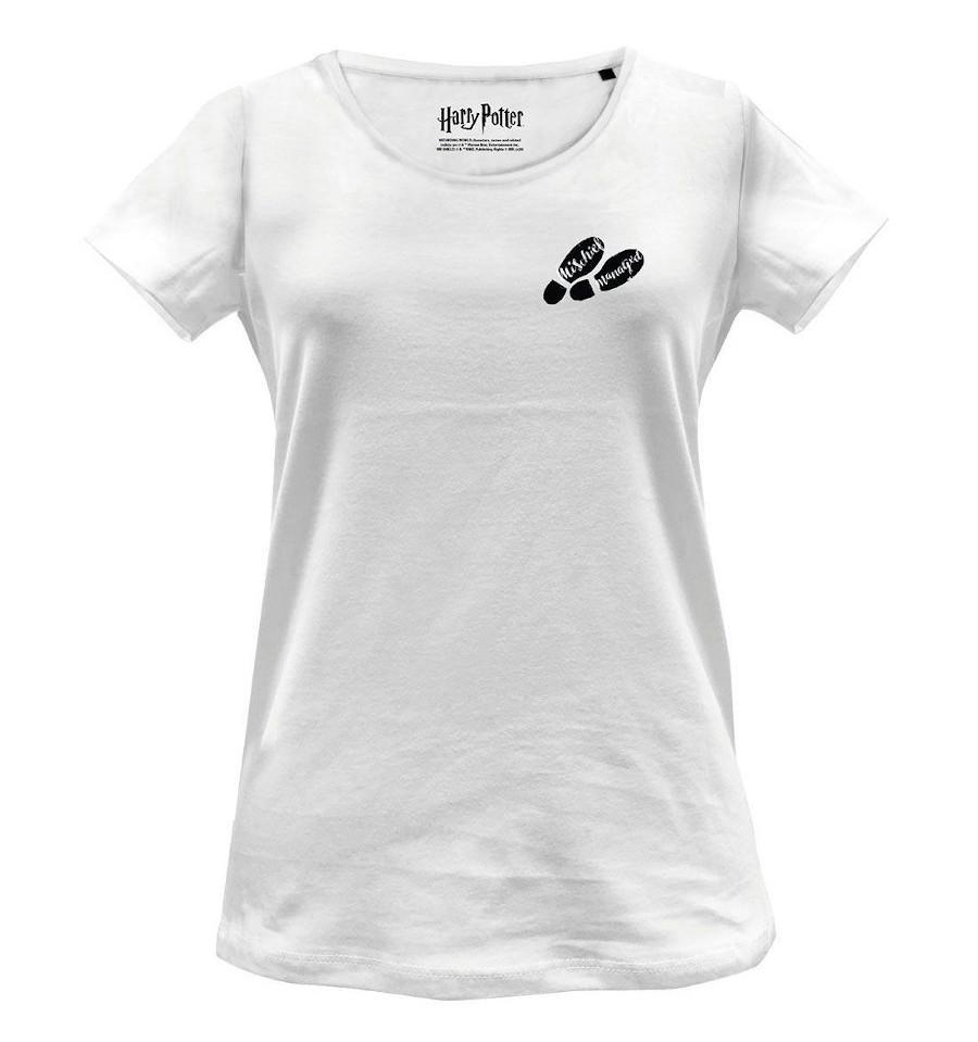 T-Shirt Harry Potter - Femme - Méfait Accompli - S, Blanc