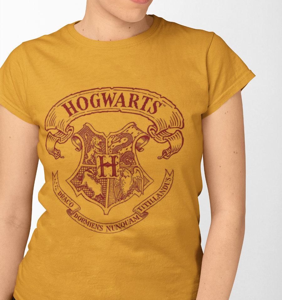 T-Shirt Poudlard - Harry Potter - Femme - S, Jaune