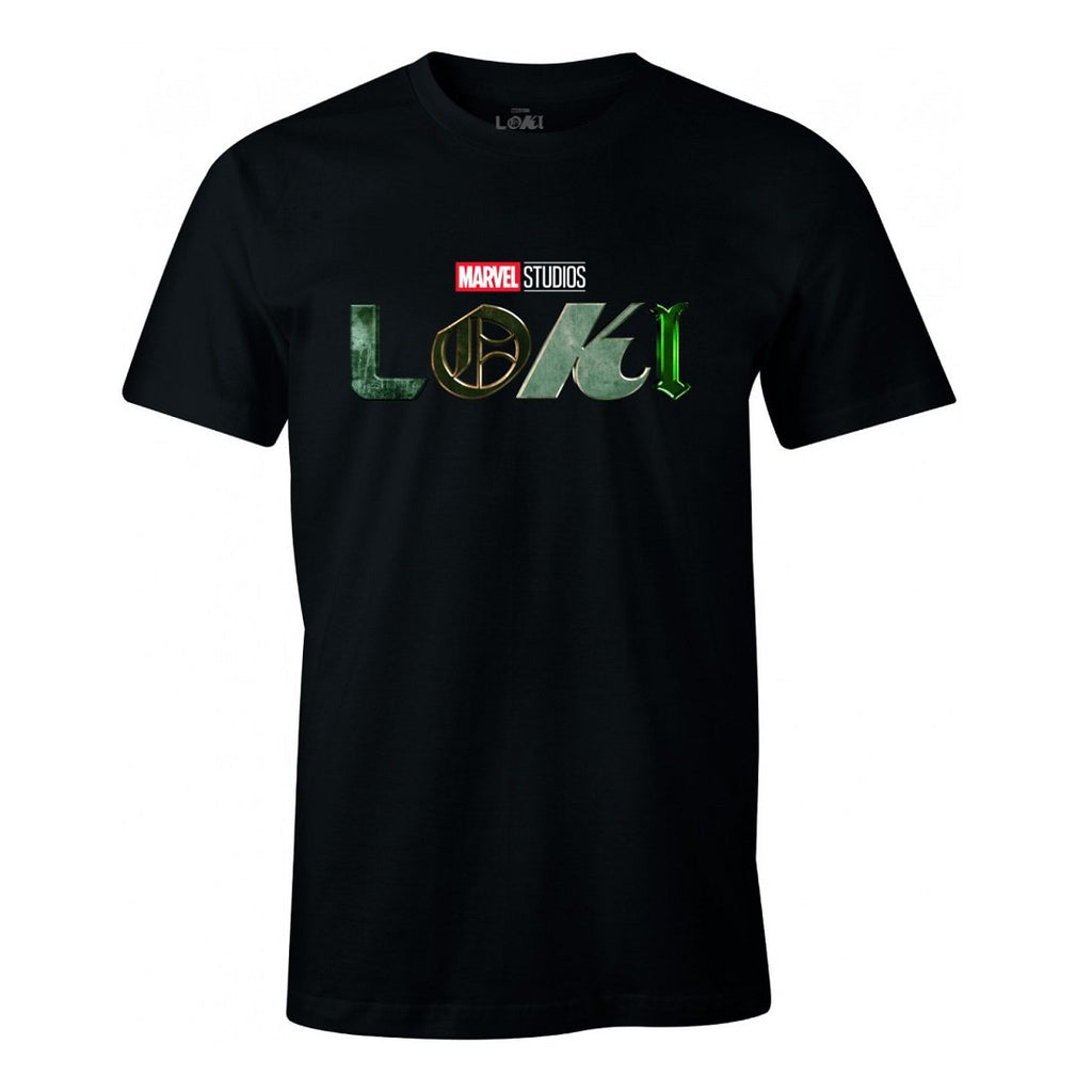 T-Shirt Loki - Marvel - Logo - S, Noir