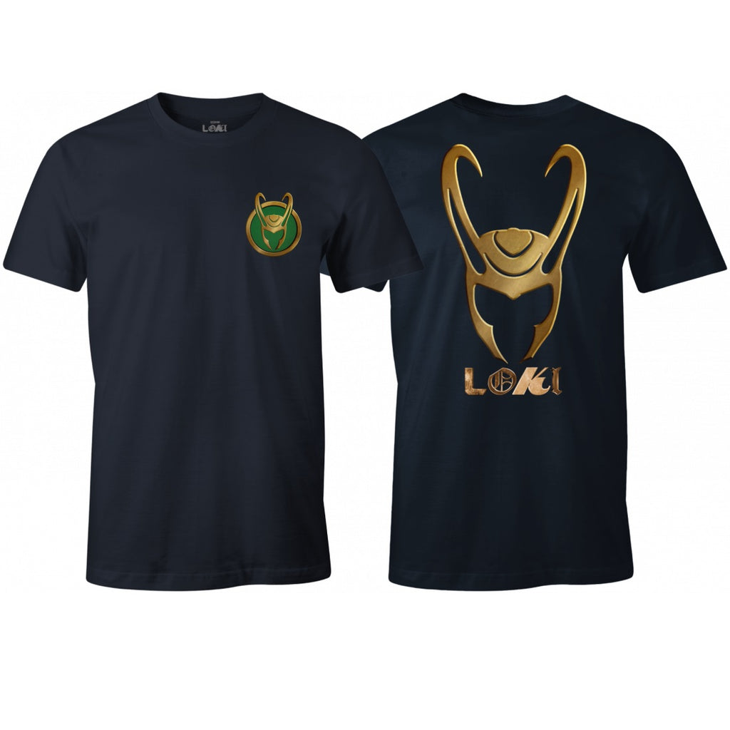 T-Shirt Loki - Marvel - Tête de bouc - S, Noir