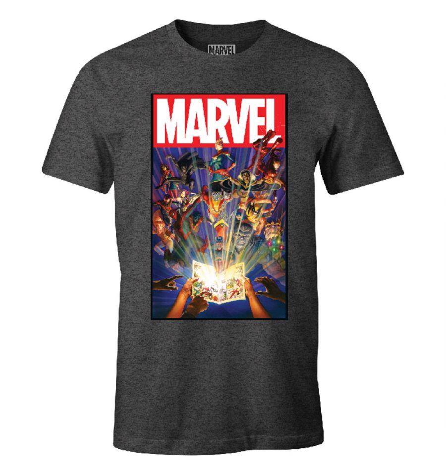 T-Shirt Marvel - Homme - Surprise - S, Anthracite chiné