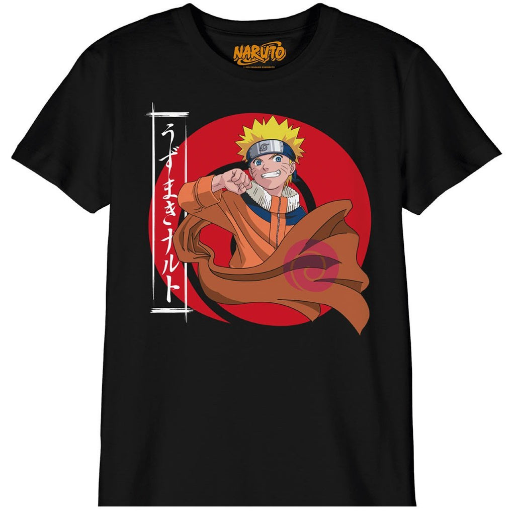 T-Shirt Naruto - Enfant - Attaque - 6 ans, Noir