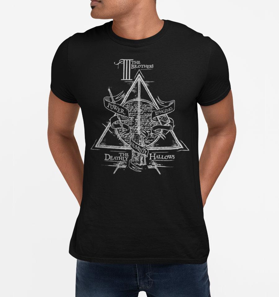 T-Shirt Reliques de la Mort - Harry Potter - Homme - S, Noir