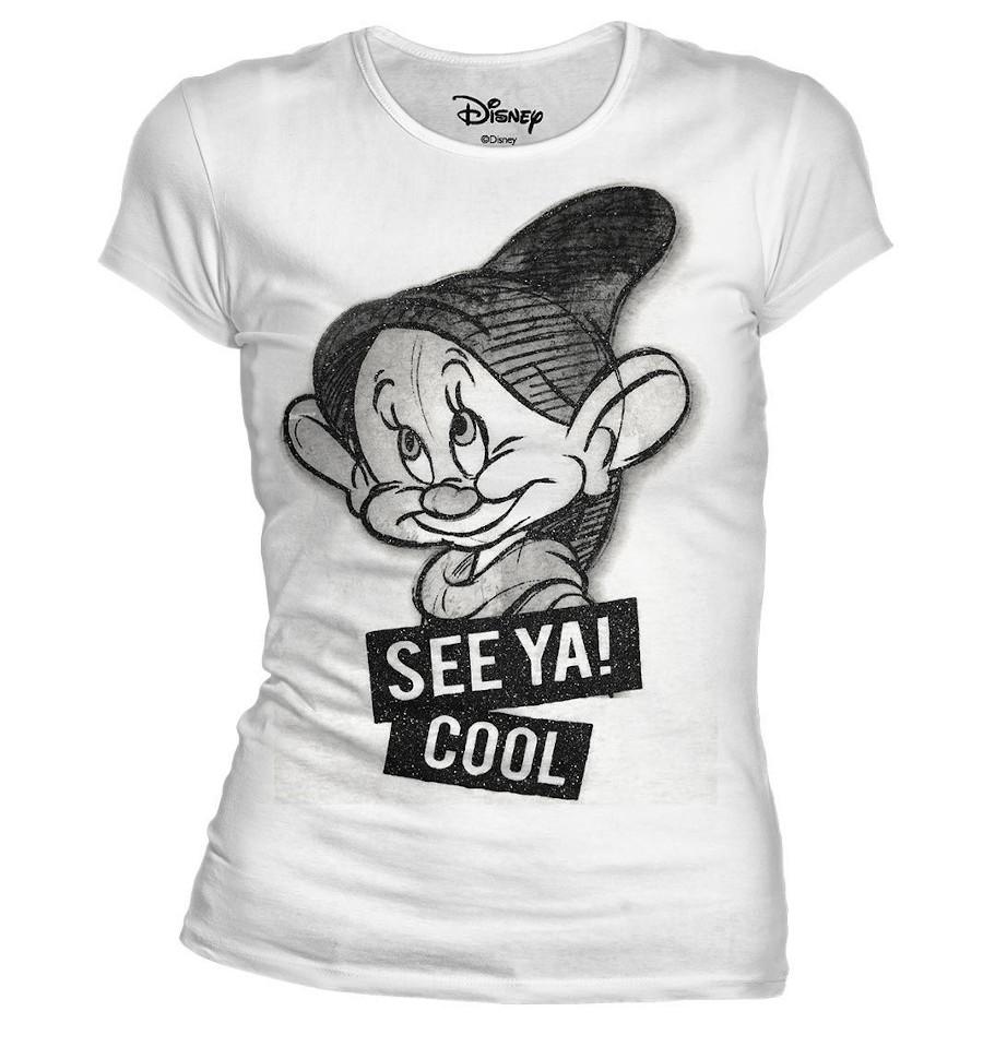 T-Shirt Simplet Blanche-Neige - Femme - Disney - See Ya! Cool - S, Blanc