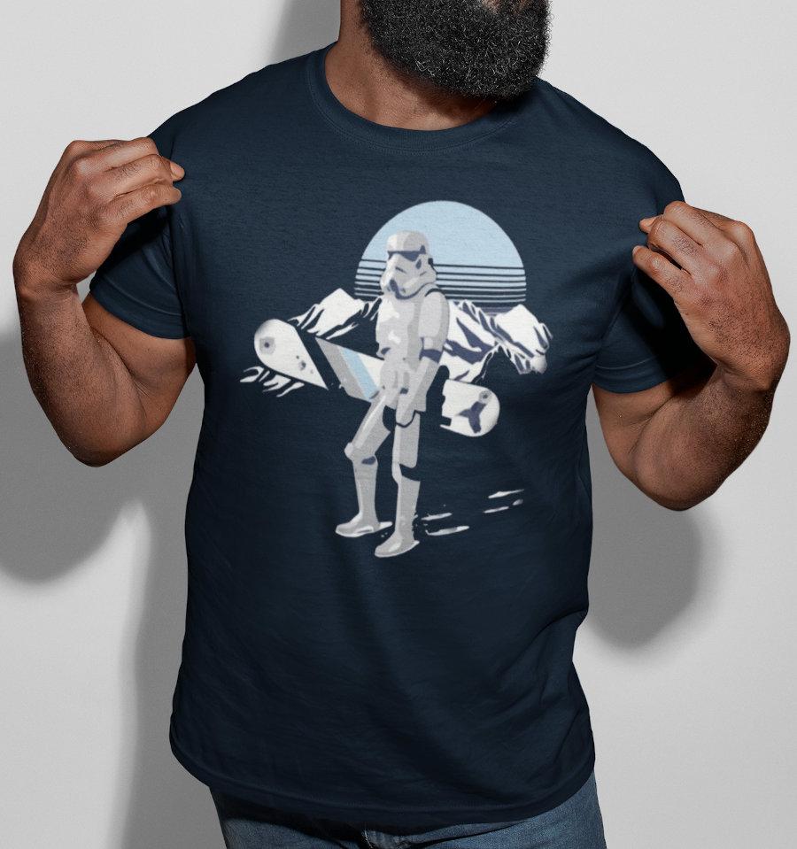 T-Shirt Stormtrooper - Star Wars - Homme - Snowboard - S, Navy