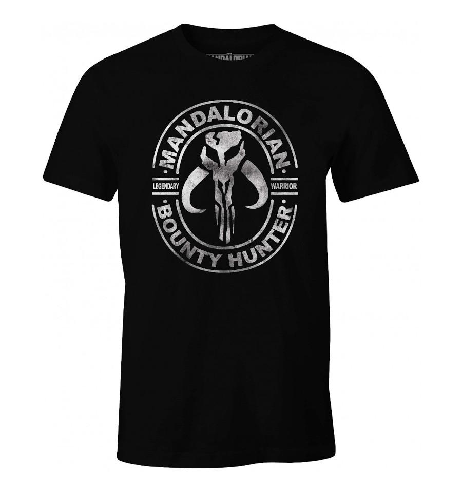 T-Shirt The Mandalorian - Star Wars - Homme - Symbole Mandalorien - S, Noir
