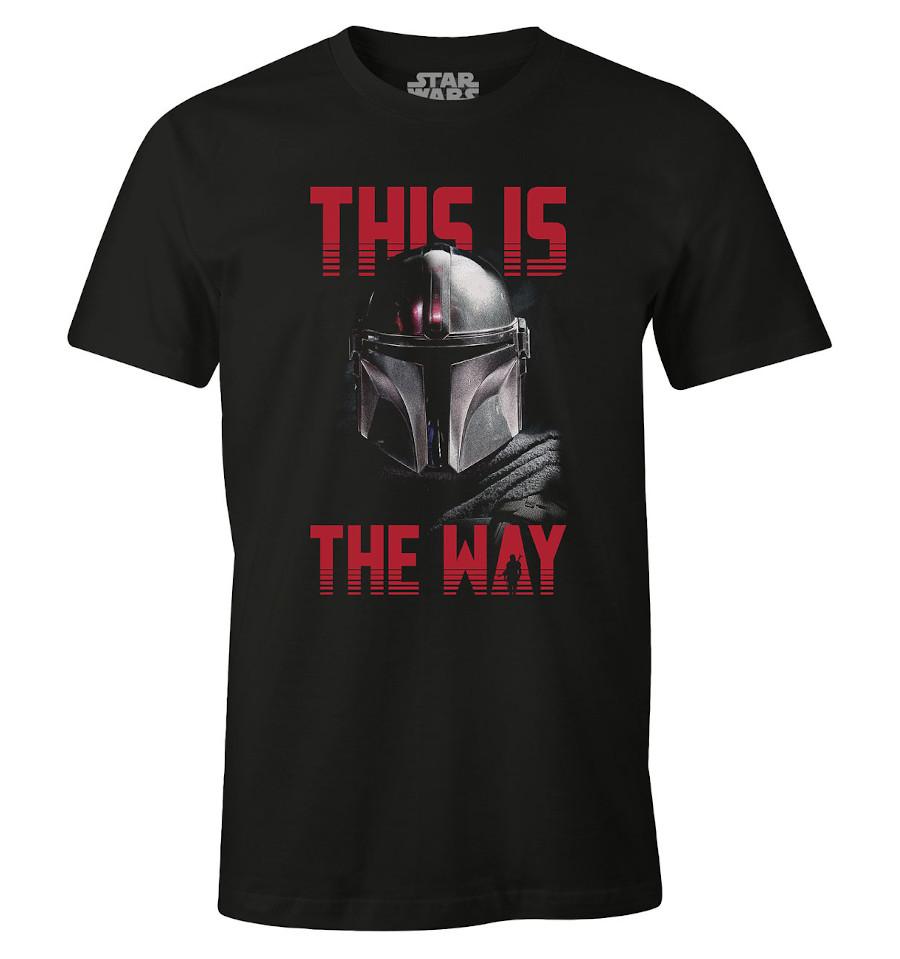 T-Shirt The Mandalorian - Star Wars - Homme - Telle est la Voie - S, Noir