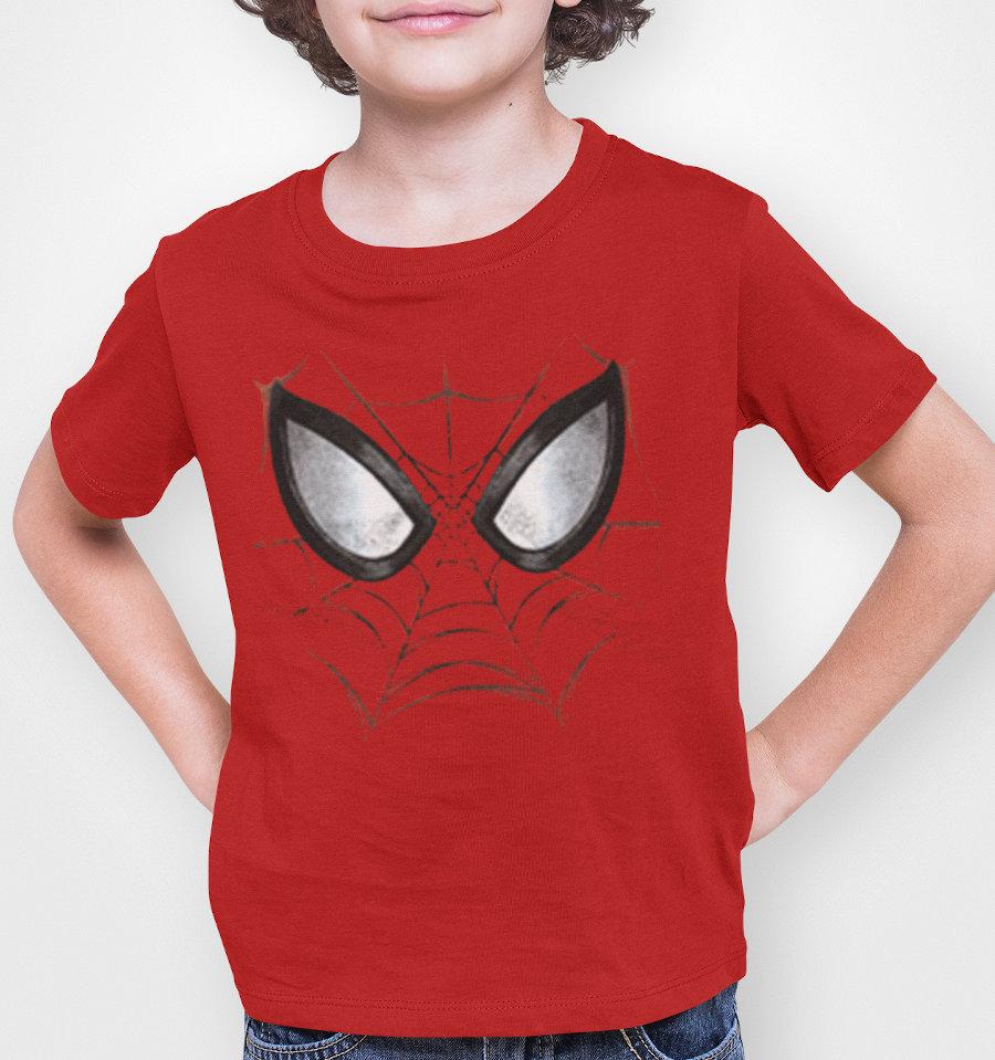 T-Shirt Spider-Man - Enfant - Marvel - Mask Face - 6 ans, Rouge