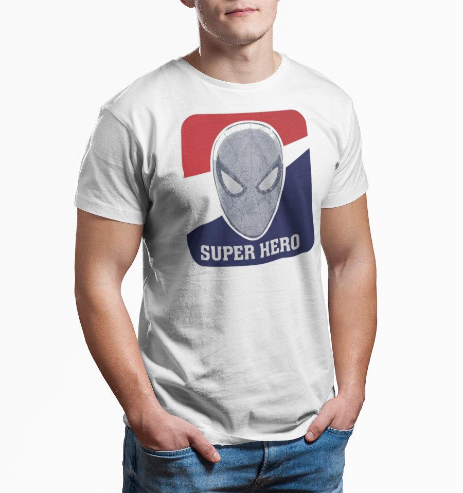 T-Shirt Spider-Man - Homme - Marvel - Super Hero - S, Blanc