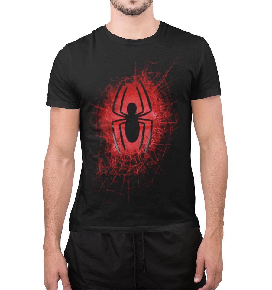 T-Shirt Spider-Man - Homme - Marvel - Destroyed Spider - S, Noir