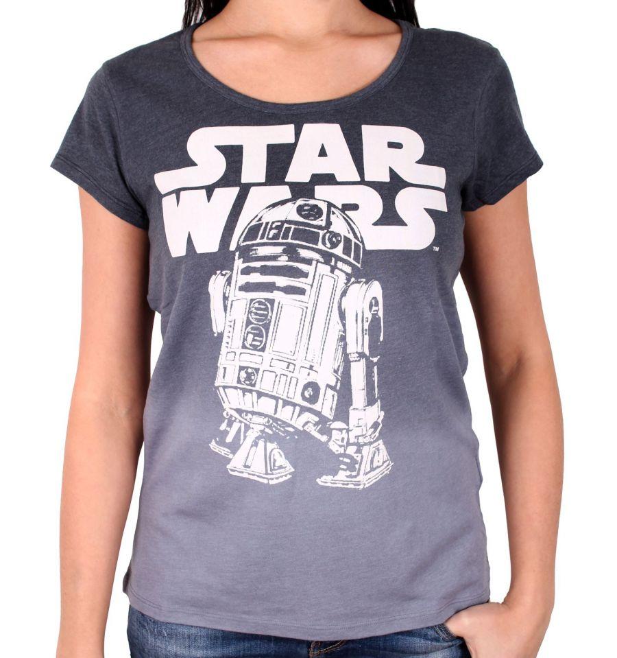 T-Shirt R2D2 - Star Wars - Femme - S, Gris